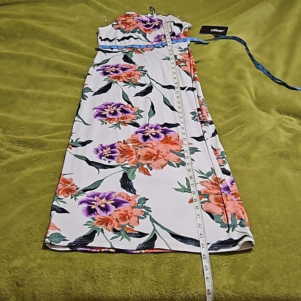 Special One Juniors Long Sleeveless Floral Pink Purple White Lightweight Dress S - Picture 8 of 12